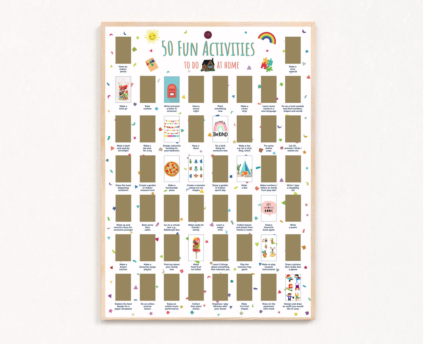 Kids Activities Scratch off Print