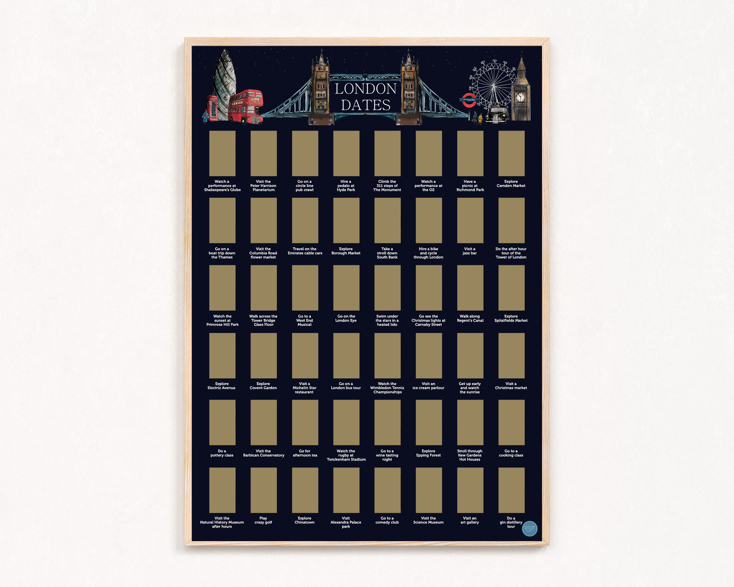 London Scratch off Print