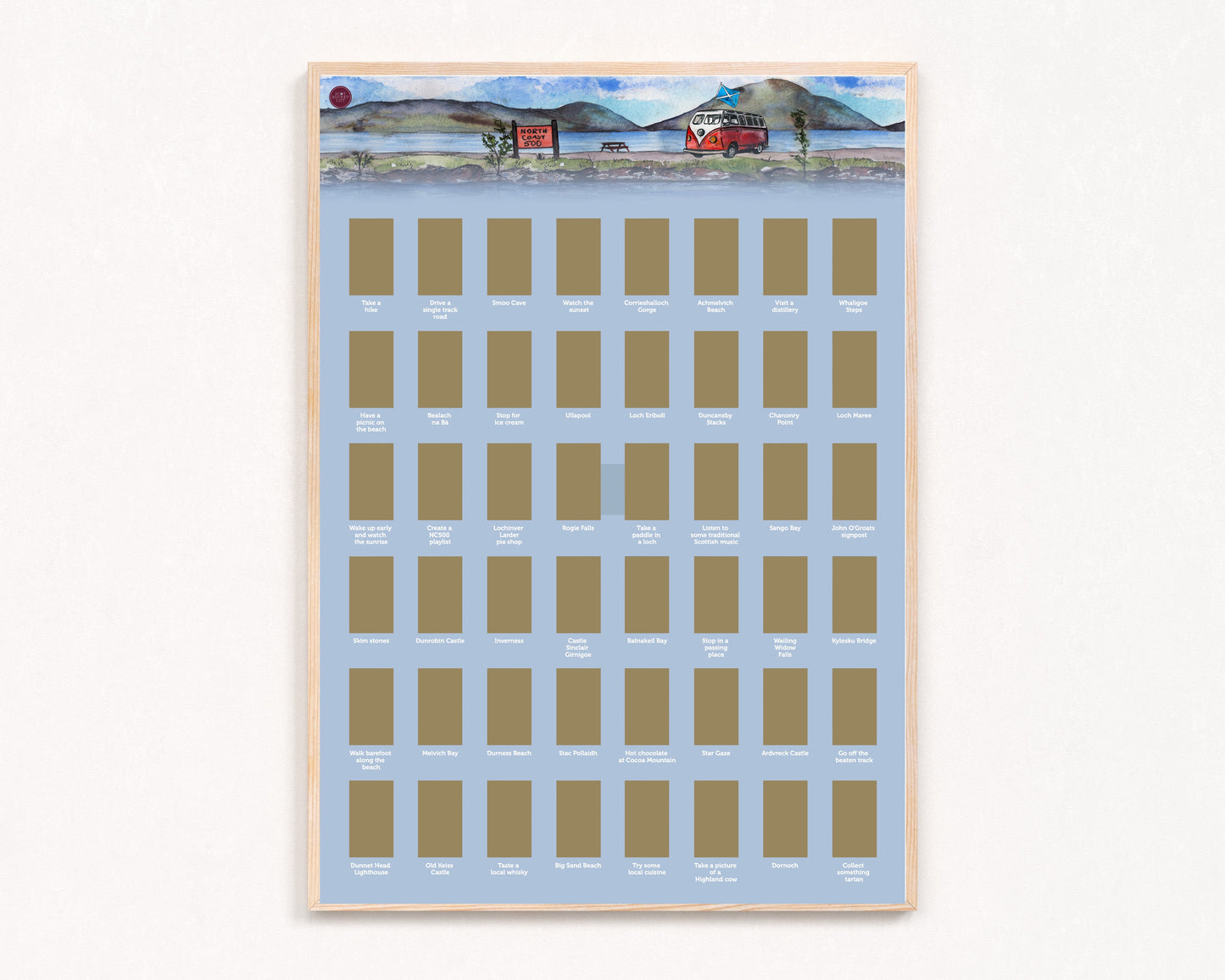 North Coast 500 Scratch off Print