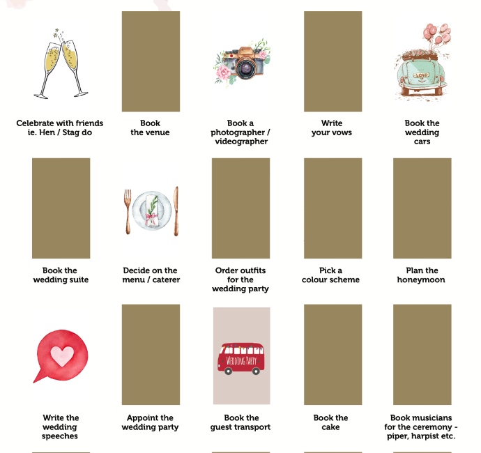 Scottish Wedding Planning Scratch off Print
