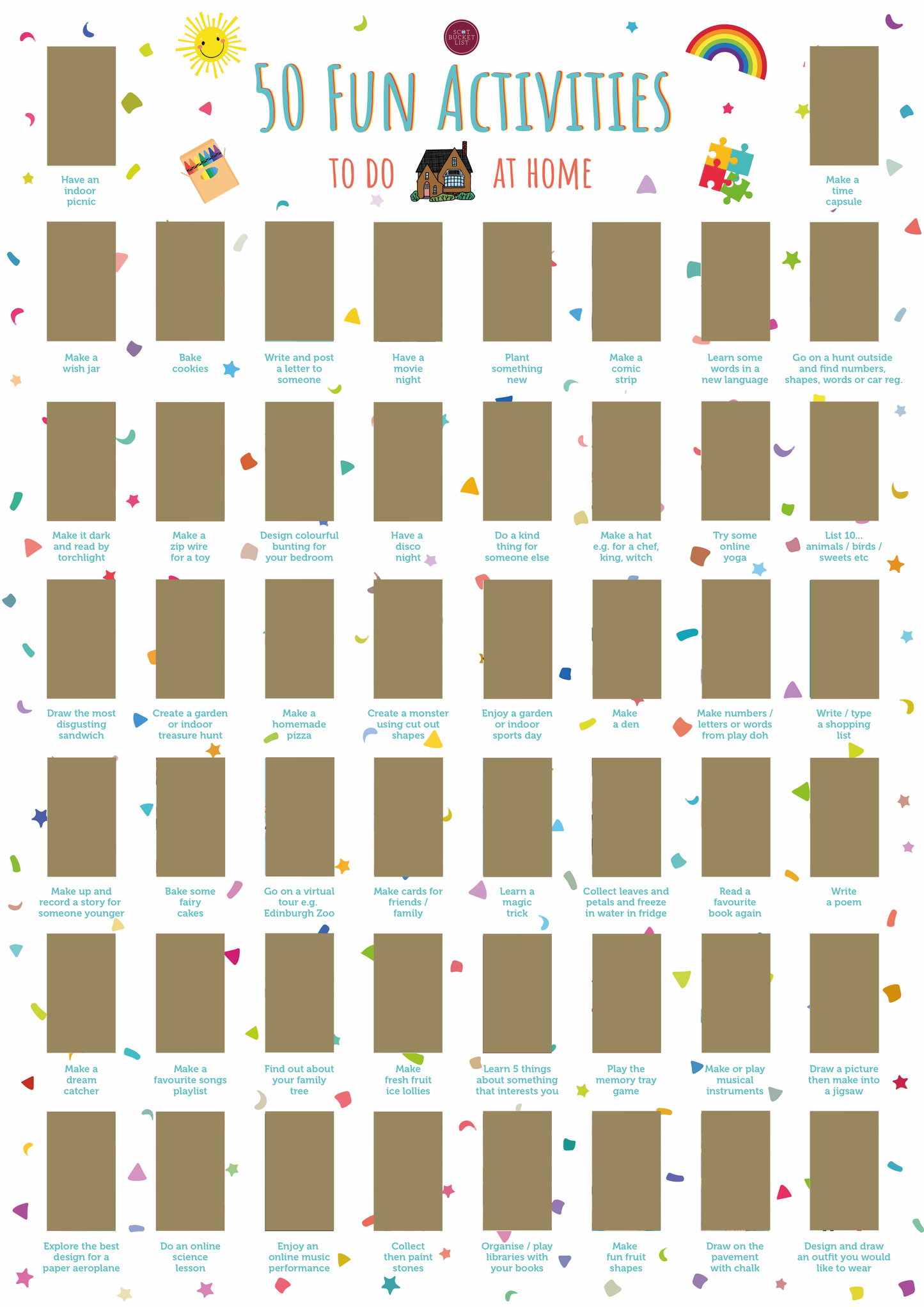 Kids Activities Scratch off Print