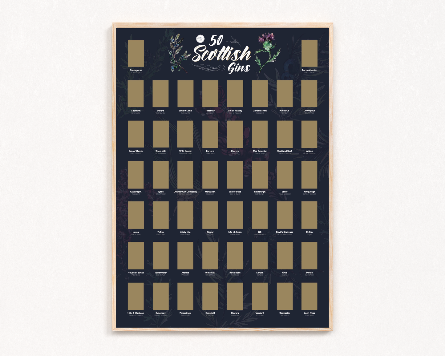 Scottish Gin Scratch off Print