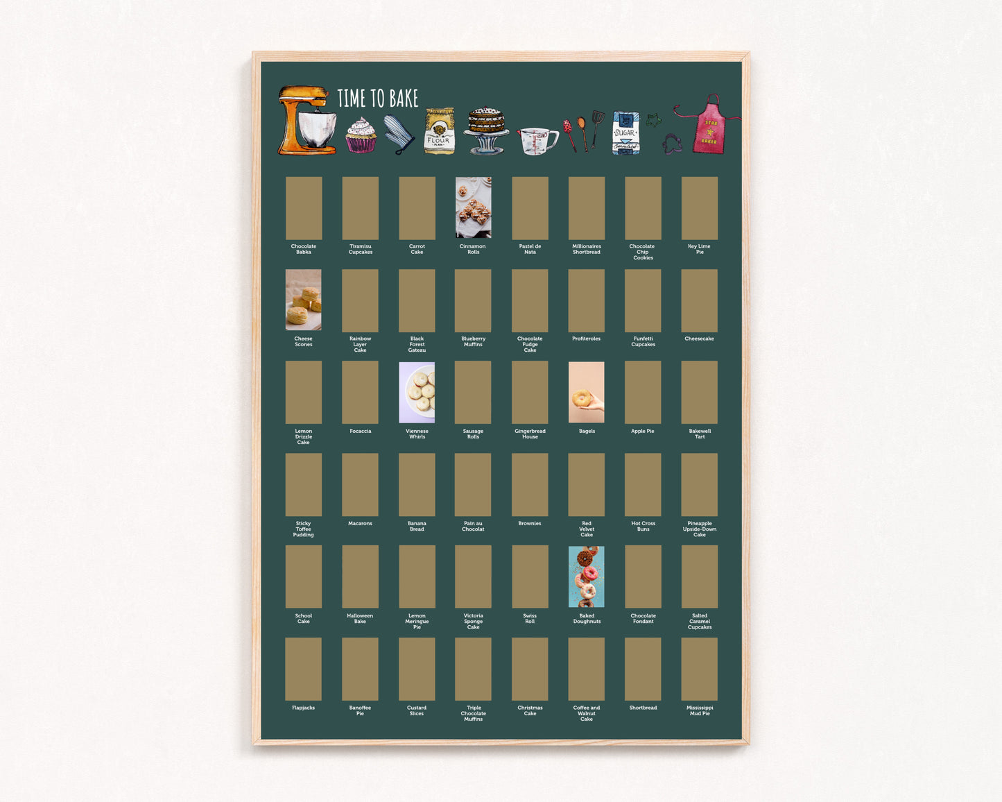 Time to Bake Scratch off Print
