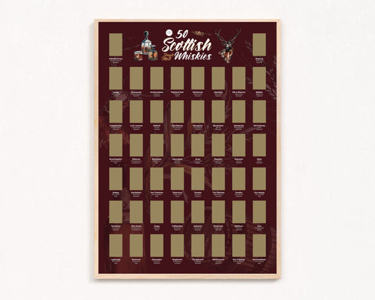 Scottish Whisky Scratch off Print