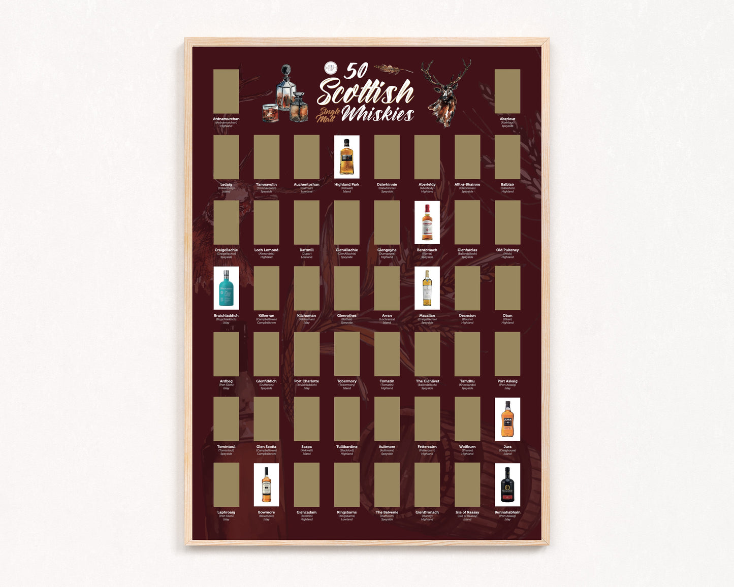 Scottish Whisky Scratch off Print