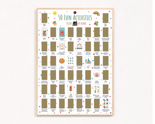 Kids Activities Scratch off Print