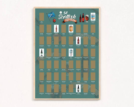 Scottish Craft Beer Scratch off Print