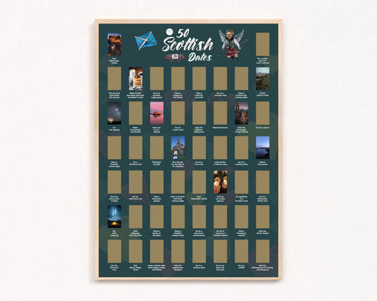 Scottish Dates Scratch off Print