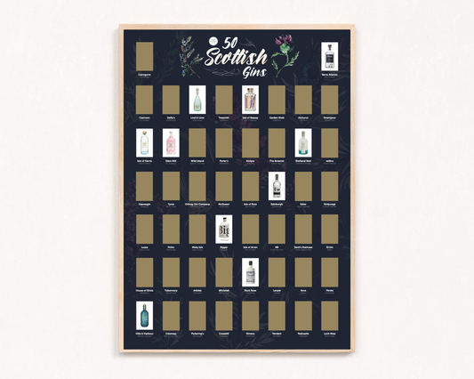 Scottish Gin Scratch off Print