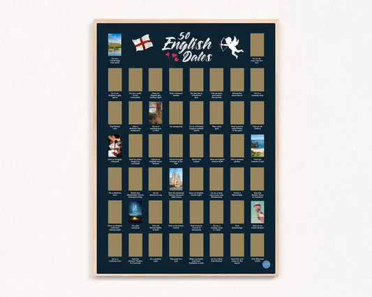 English Dates Scratch off Print